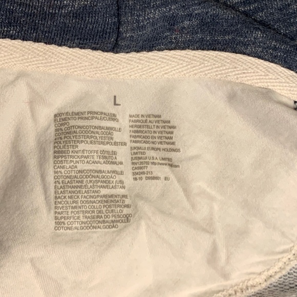 Muji blue zip up sweatshirt - Picture 5 of 5